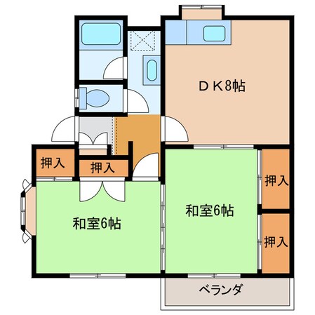 中津駅 徒歩29分 1階の物件間取画像